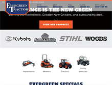 Tablet Screenshot of evergreentractor.com